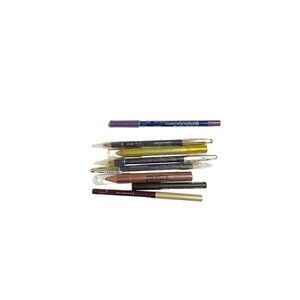 Max Factor Covergirl Set of 8 Eyeliner Pencils Gold Purple Brown NEW